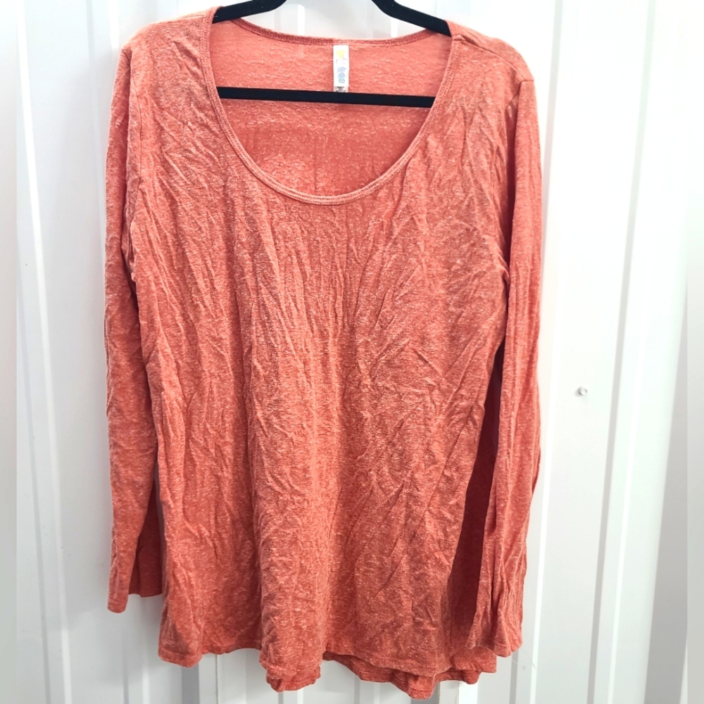 Faded Red Long Sleeve Top 2XL NWOT